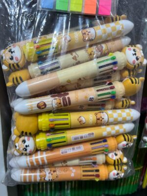 Pink Butterfly 10-in-1 Multi-Color Pens