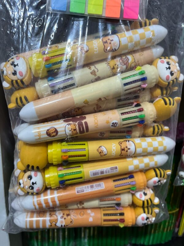 Pink Butterfly 10-in-1 Multi-Color Pens