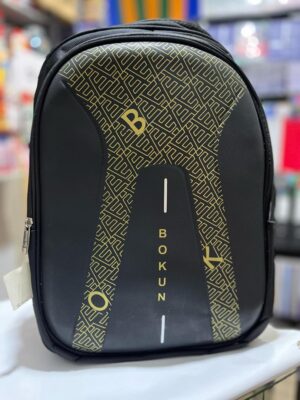 BOKUN Black & Gold Maze Backpack