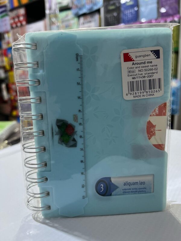 GUANGBEN Light Blue Ruler Notebook