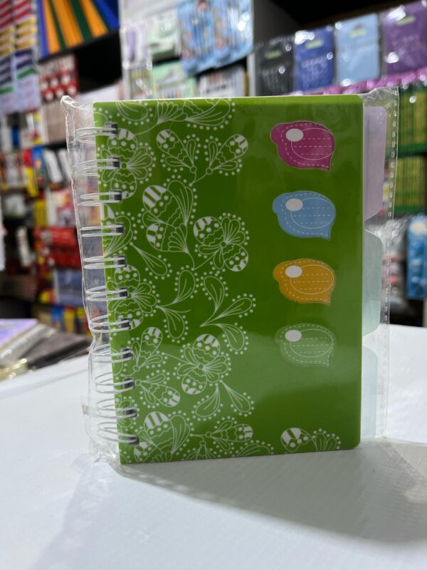 Green Floral Notebook