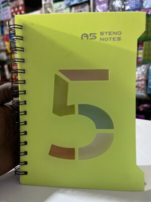 A5 Neon Yellow Steno Notes Notebook