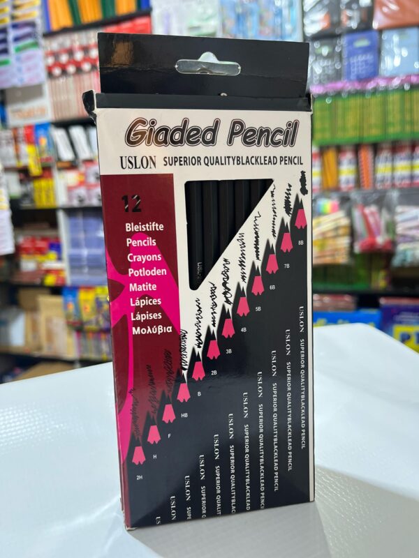 USLON Graded Blacklead Pencil Set (12-Pack)